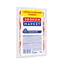 Crab meat "Econom" imitation pasteurized frozen 500 g